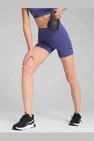 PUMA Womens Training Essential High Waisted 5Inch Bike Shorts - Blue