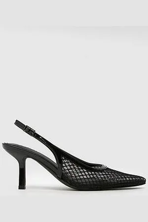 Schuh Selene Mesh Sling Back Heels