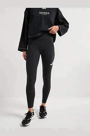 adidas Womens Essentials Big Logo Cotton Leggings - Black