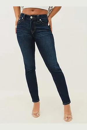 True Religion Jennie Midi Rise Curvy Skinny Jeans