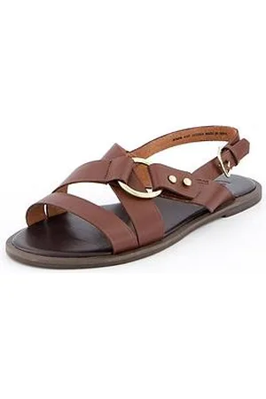 Very Wide Fit Leather Strappy Sandal