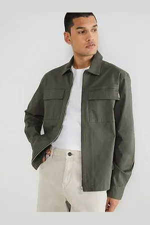 River Island Long Sleeve Clean Zipper Shirt