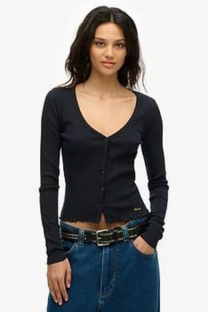 Superdry Essential Button Long Sleeve Top