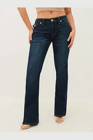 True Religion Joey Midi Rise Flare Jeans