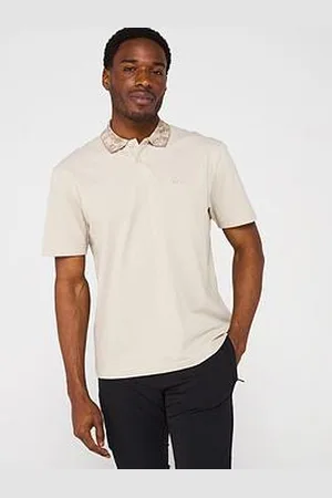 HUGO BOSS Pe_Jungle Camo Collar Relaxed Fit Polo Shirt