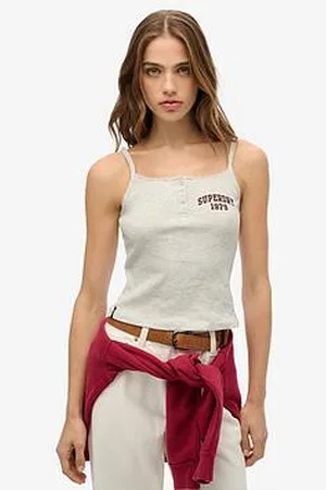 Superdry Athletic Essentials Graphic Button Cami