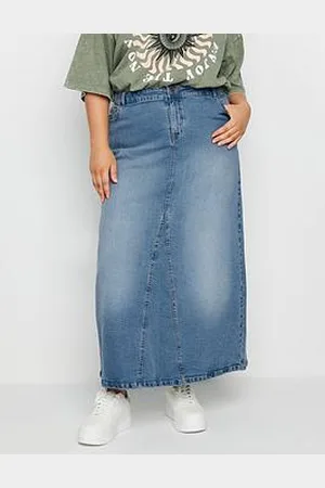 Yours Curve Denim Maxi Skirt