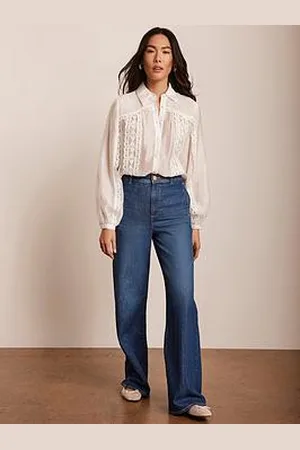 mint&berry Indigo Wash Wide Jeans