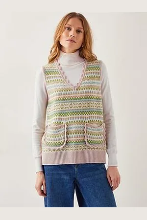 Monsoon Fawn Fairisle Tank