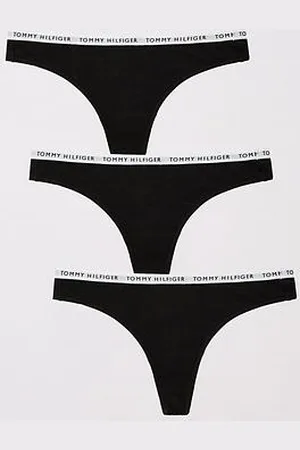 Tommy Hilfiger 3 Pack Waistband Logo Thong