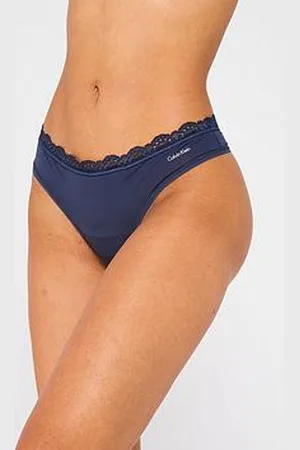 Calvin Klein Stretch Lace Thong - Grey