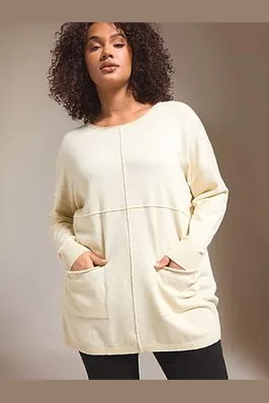 Evans Seam Detail Longline Jumper