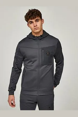 Zavetti Canada Saletto Zip Through Hoodie - Grey/