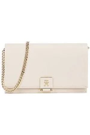 Tommy Hilfiger Flap Logo Shoulder Bag With Chain