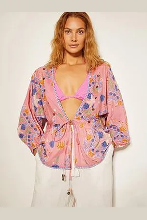 Monsoon Mabel Print Top - Peach