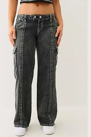 True Religion Natalie Low Rise Relaxed Cargo Jean