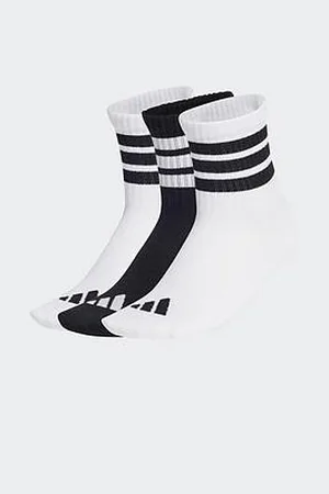 adidas Junior Boys Ribbed Socks 3 Pairs - White