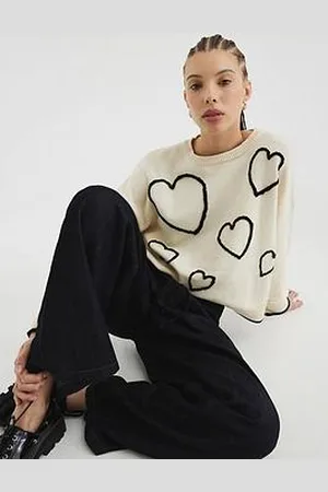 River Island Heart Jumper
