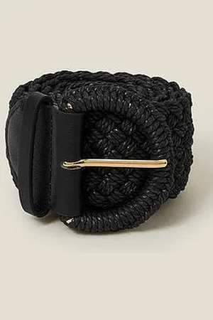 Accessorize Woven Buckle Belt
