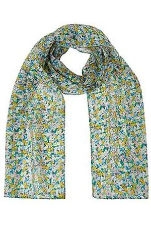 Accessorize Delilah Ditsy Floral Silk Scarf - Pastel Multi