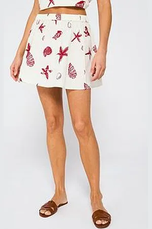 Very Shell Printed Flippy Beach Skirt