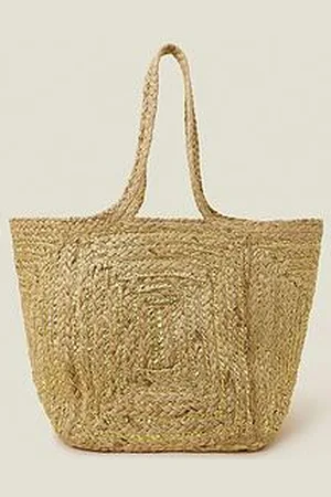 Accessorize Metallic Jute Bag