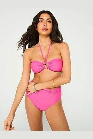 Very Heart Trim Bandeau Halter Bikini Top