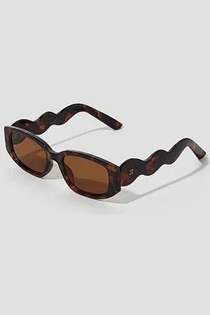 Monsoon Tort Wave Rectangle Sunglasses