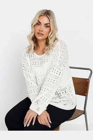 Yours Curve Pointelle Stitch Jumper