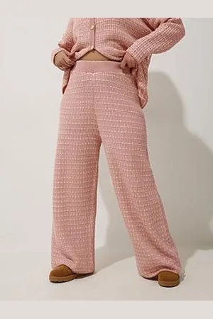 Yours Curve Boucle Wide Leg Trouser