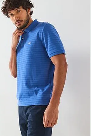 GANT Textured Stripe Polo Shirt