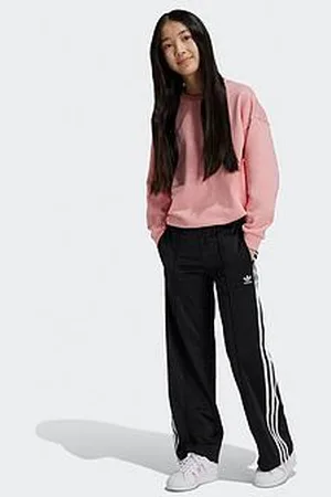 adidas Junior Girls Adicolor Wide Tracksuit Bottoms