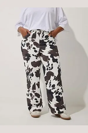 Yours Cow Print Jean
