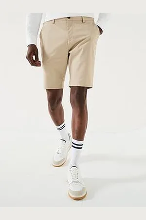 Very Man Slim Stretch Chino Shorts - Stone