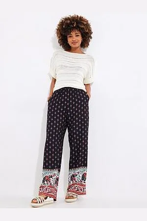 Joe Browns Elegant Elephant Print Wide Leg Trousers