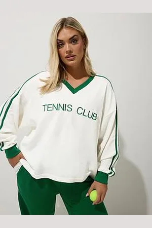 Yours Tennis Club Cream Sweat