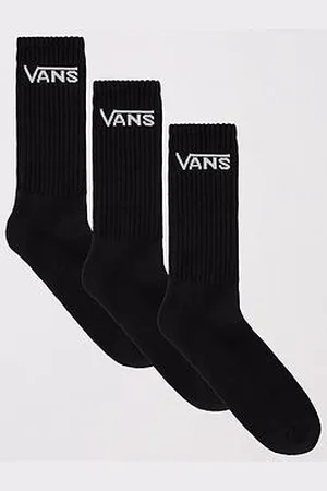 Vans Unisex 3 Pack Classic Crew Socks
