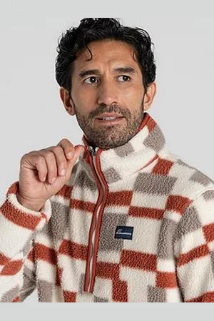 Craghoppers Mens Clifford Half Zip Fleece - Beach Print