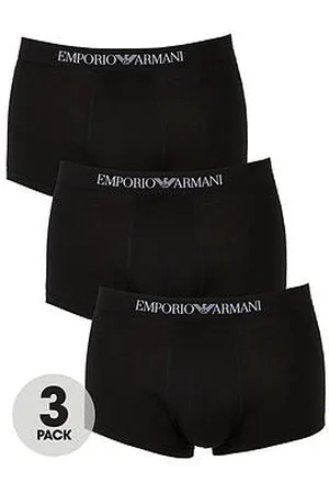 Emporio Armani 3 Pack Pure Cotton Trunks