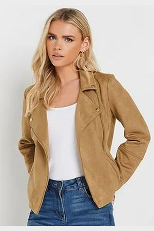 M&Co Faux Suede Biker Jacket