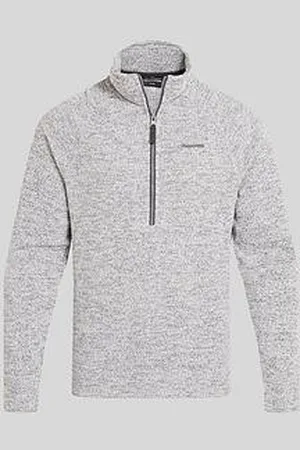 Craghoppers Mens Bonan Half Zip Fleece -Soft Marl