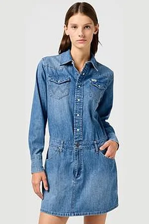 Wrangler Long Sleeve Denim Dress