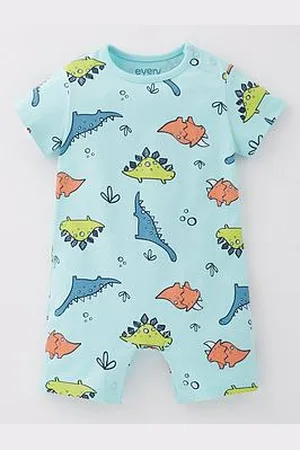Everyday Basic Baby Boys Dinosaur Romper