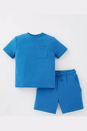 Very Boys Short Sleeve T-Shirt And Short Set - Blue