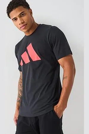 adidas Mens Train Essentials Logo T-Shirt - Black