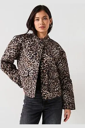 ONLY Printed Quilted Jacket - Leopard