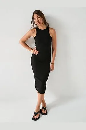 Everyday Basic Rib Midaxi Dress