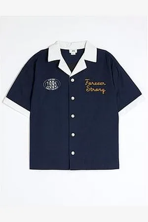River Island Boys Embroidery Eagle Shirt