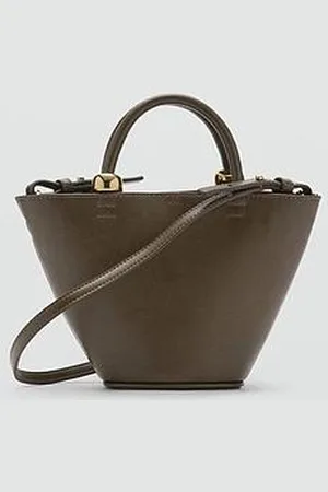 MANGO Mini Shopper Bag With Metallic Detail