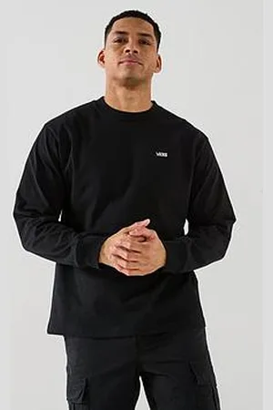 Vans Mens Left Chest Logo Oversized Long Sleeve T-Shirt